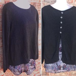 Dark Grey Heather sweater Combo